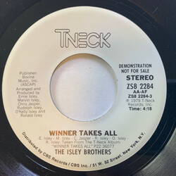 The Isley Brothers Winner Takes All USED VINYL 7INCH 45 RPM PROMO STEREO