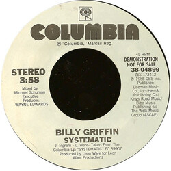 Billy Griffin Systematic USED VINYL 7INCH 45 RPM SINGLE PROMO STYRENE STEREO