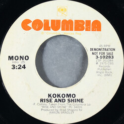 Kokomo Rise And Shine USED VINYL 7INCH 45 RPM PROMO STYRENE STEREO MONO