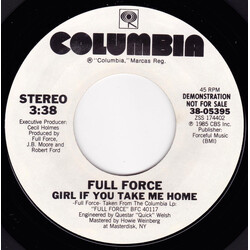 Full Force Girl If You Take Me Home USED VINYL 7INCH 45 RPM PROMO