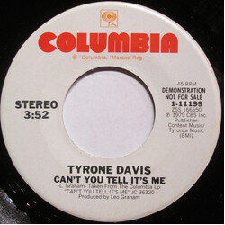 Tyrone Davis Can't You Tell It's Me USED VINYL 7INCH 45 RPM PROMO