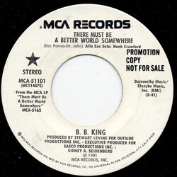 B.B. King There Must Be A Better World Somewhere USED VINYL 7INCH 45 RPM PROMO