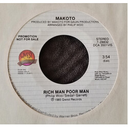 Makoto Horiuchi Rich Man Poor Man USED VINYL 7INCH 45 RPM PROMO STEREO