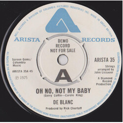 De Blanc Oh No, Not My Baby / Guava Jelly USED VINYL 7INCH 45 RPM PROMO