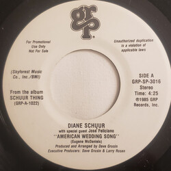 Diane Schuur American Wedding Song USED VINYL 7INCH 45 RPM SINGLE PROMO STEREO