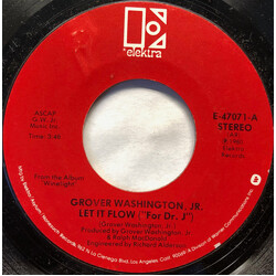 Grover Washington, Jr. Let It Flow (For "Dr. J") USED VINYL 7INCH 45 RPM SINGLE STYRENE STEREO