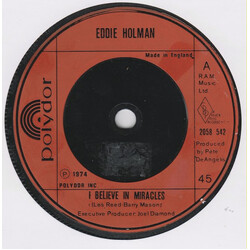 Eddie Holman I Believe In Miracles USED VINYL 7INCH 45 RPM SINGLE