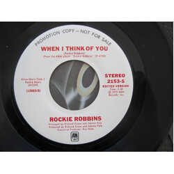 Rockie Robbins When I Think Of You USED VINYL 7INCH 45 RPM PROMO STEREO MONO