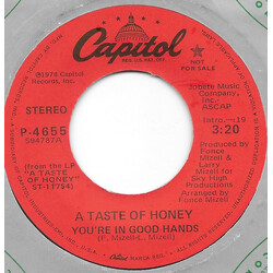 A Taste Of Honey You're In Good Hands USED VINYL 7INCH 45 RPM PROMO STEREO MONO