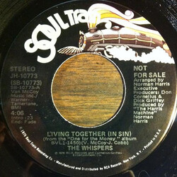 The Whispers Living Together (In Sin) USED VINYL 7INCH 45 RPM PROMO