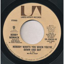 Bobby Womack Nobody Wants You When You're Down And Out USED VINYL 7INCH 45 RPM SINGLE STYRENE STEREO