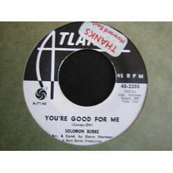 Solomon Burke You're Good For Me / Beautiful Brown Eyes USED VINYL 7INCH 45 RPM PROMO