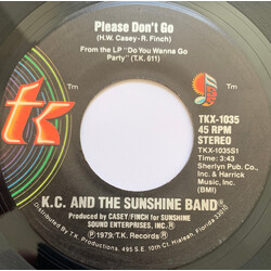 KC & The Sunshine Band Please Don't Go USED VINYL 7INCH 45 RPM STEREO
