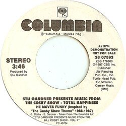 Stu Gardner He Moves Funny USED VINYL 7INCH 45 RPM PROMO