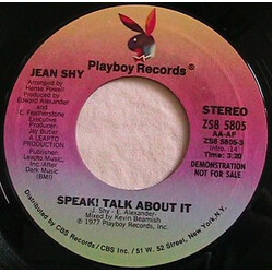 Jean Shy Speak! Talk About It USED VINYL 7INCH 45 RPM SINGLE PROMO STEREO MONO