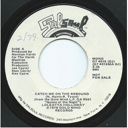 Loleatta Holloway Catch Me On The Rebound USED VINYL 7INCH PROMO MONO