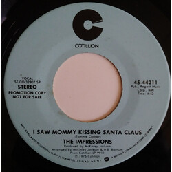 The Impressions I Saw Mommy Kissing Santa Claus USED VINYL 7INCH 45 RPM PROMO STEREO MONO