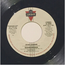 Bananarama Cruel Summer USED VINYL 7INCH 45 RPM PROMO
