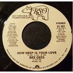 Bee Gees How Deep Is Your Love USED VINYL 7INCH 45 RPM SINGLE PROMO