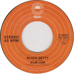 Ram Jam Black Betty USED VINYL 7INCH 45 RPM SINGLE