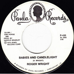 Roger Wright (3) Babies And Candlelight / One Love For Me USED VINYL 7INCH 45 RPM SINGLE