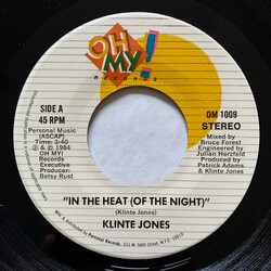 Klinte Jones In The Heat (Of The Night) USED VINYL 7INCH 45 RPM SINGLE STEREO
