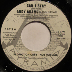 Andrew Paul Adams / Egg Cream Can I Stay USED VINYL 7INCH 45 RPM PROMO