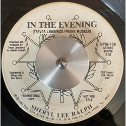 Sheryl Lee Ralph In The Evening USED VINYL 7INCH 45 RPM SINGLE PROMO
