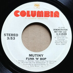 Mutiny (2) Funk 'N' Bop USED VINYL 7INCH 45 RPM PROMO STYRENE STEREO