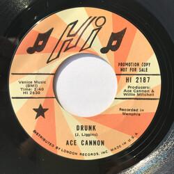 Ace Cannon Drunk / Chicken Fried Soul USED VINYL 7INCH 45 RPM SINGLE PROMO