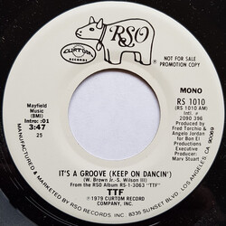Today, Tomorrow, Forever It's A Groove (Keep On Dancin') USED VINYL 7INCH 45 RPM SINGLE PROMO STEREO MONO