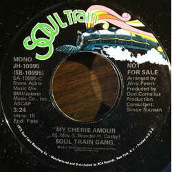 Soul Train Gang (2) My Cherie Amour USED VINYL 7INCH 45 RPM PROMO