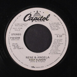 René & Angela Keep Runnin' USED VINYL 7INCH SINGLE PROMO