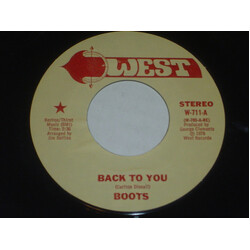 Boots (27) Back To You / Morning Love USED VINYL 7INCH 45 RPM SINGLE