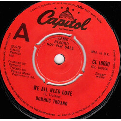 Domenic Troiano We All Need Love USED VINYL 7INCH 45 RPM SINGLE PROMO