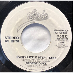 George Duke Every Little Step I Take USED VINYL 7INCH 45 RPM SINGLE PROMO STYRENE STEREO