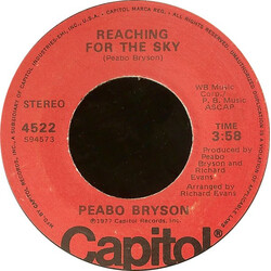 Peabo Bryson Reaching For The Sky / You Haven't Learned About Love USED VINYL 7INCH SINGLE
