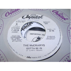 The McCrarys Gotta Be In USED VINYL 7INCH