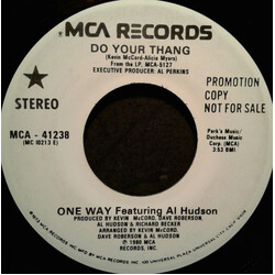 One Way / Al Hudson Do Your Thang USED VINYL 7INCH 45 RPM PROMO STYRENE