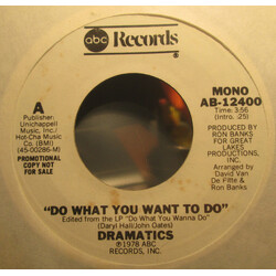 The Dramatics Do What You Want To Do USED VINYL 7INCH 45 RPM PROMO
