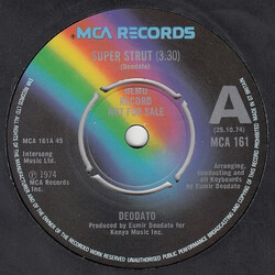 Eumir Deodato Super Strut / West 42nd Street USED VINYL 7INCH SINGLE PROMO
