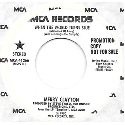 Merry Clayton When The World Turns Blue (Melodies Of Love) USED VINYL 7INCH 45 RPM PROMO