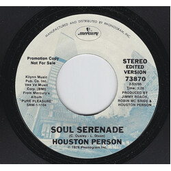 Houston Person Soul Serenade / Inseparable USED VINYL 7INCH 45 RPM PROMO STEREO