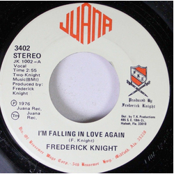 Frederick Knight I'm Falling In Love Again Vinyl 7" USED