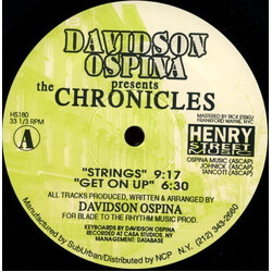 Davidson Ospina The Chronicles USED VINYL 12INCH 33 S RPM
