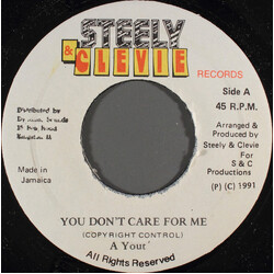 A Yout You Don't Care For Me USED VINYL 7INCH 45 RPM SINGLE