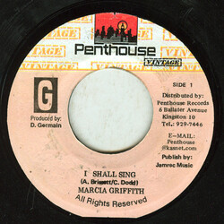 Marcia Griffiths I Shall Sing USED VINYL 7INCH REISSUE 45 RPM