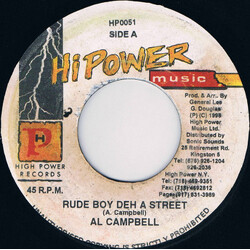 Al Campbell Rude Boy Deh A Street USED VINYL 7INCH SINGLE 45 RPM