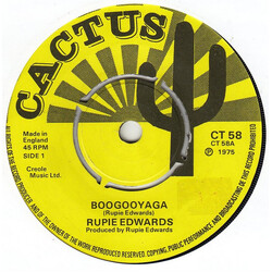 Rupie Edwards Boogooyaga USED VINYL 7INCH 45 RPM