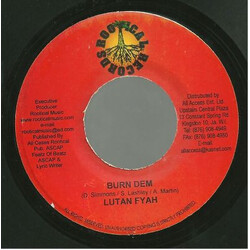 Lutan Fyah / Pantalone Burn Dem / Get Up & Try USED VINYL 7INCH